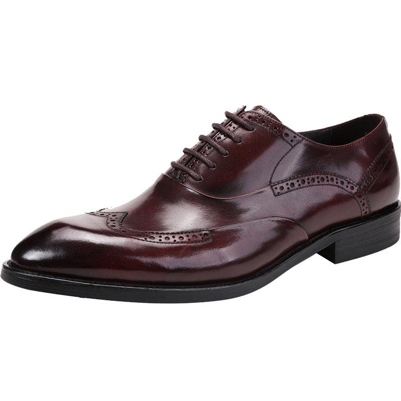 Business Oxford-Schuhe mit spitzer Zehenpartie