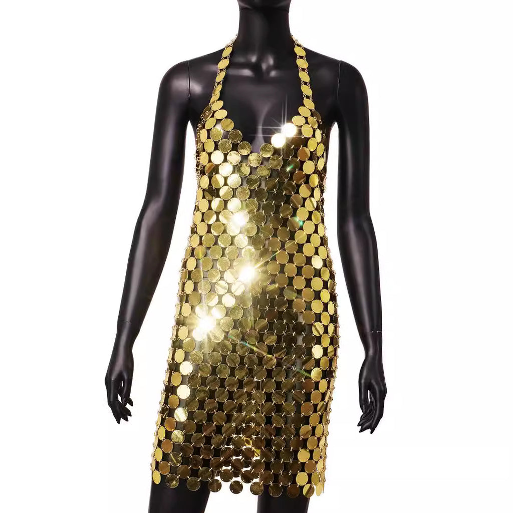 Sequined Minikleid