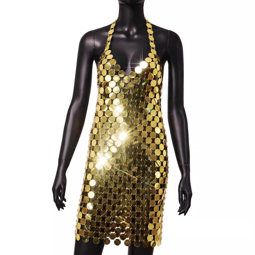 Sequined Minikleid