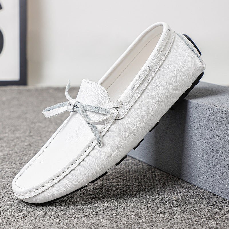 Schwarzes Leder-Sneaker – Bild 2 | LuxeStyle