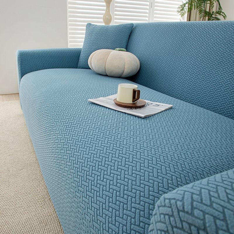 Katzenfreundlicher Sofa-Überzug gestreift