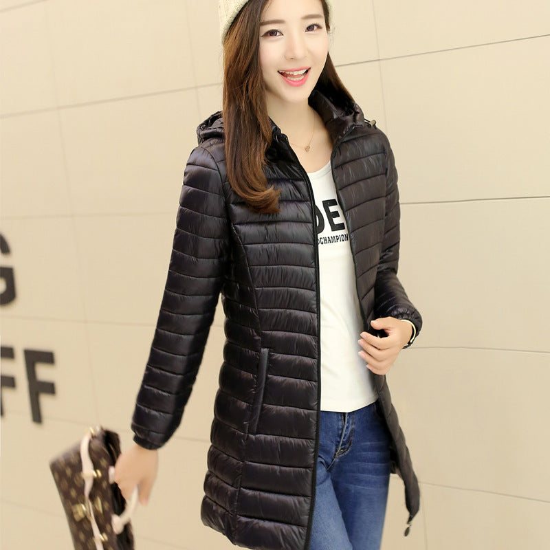 Damen Steppjacke Lang Baumwolle – Bild 3 | LuxeStyle