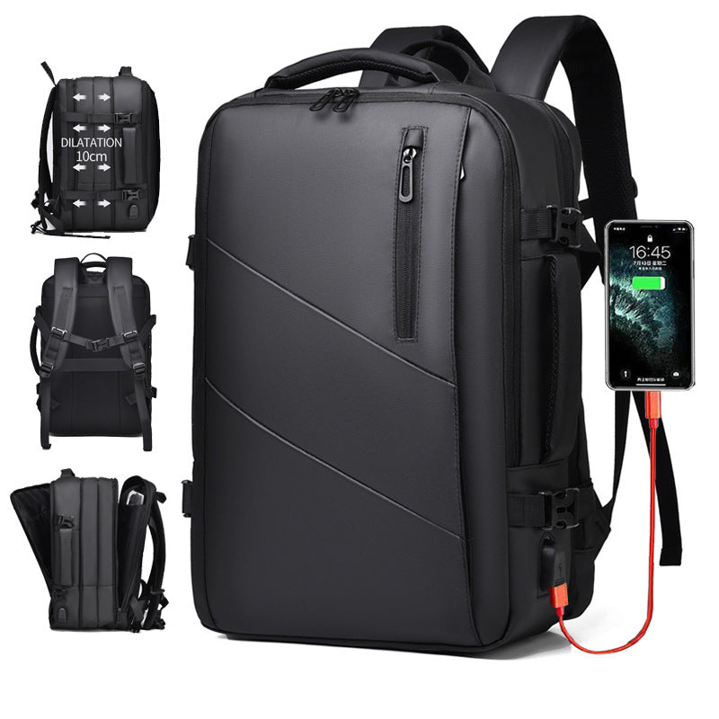 Rucksack mit grosser Kapazität und USB-Anschluss – Bild 4 | LuxeStyle