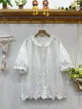 Japanisches Baumwoll-Leinen Hemd mit Kragen – Bild 9 | LuxeStyle