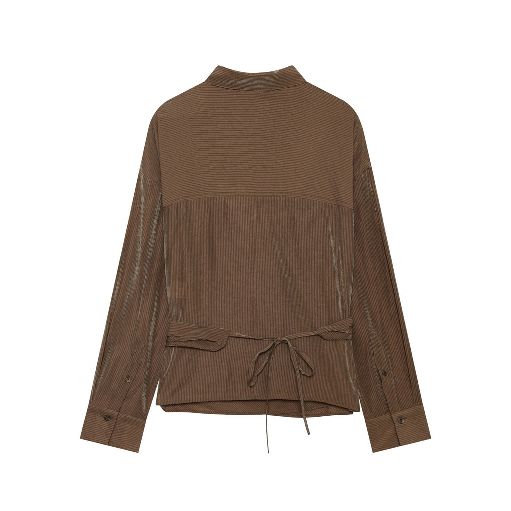 Langarm-Shirt mit Karo-Muster