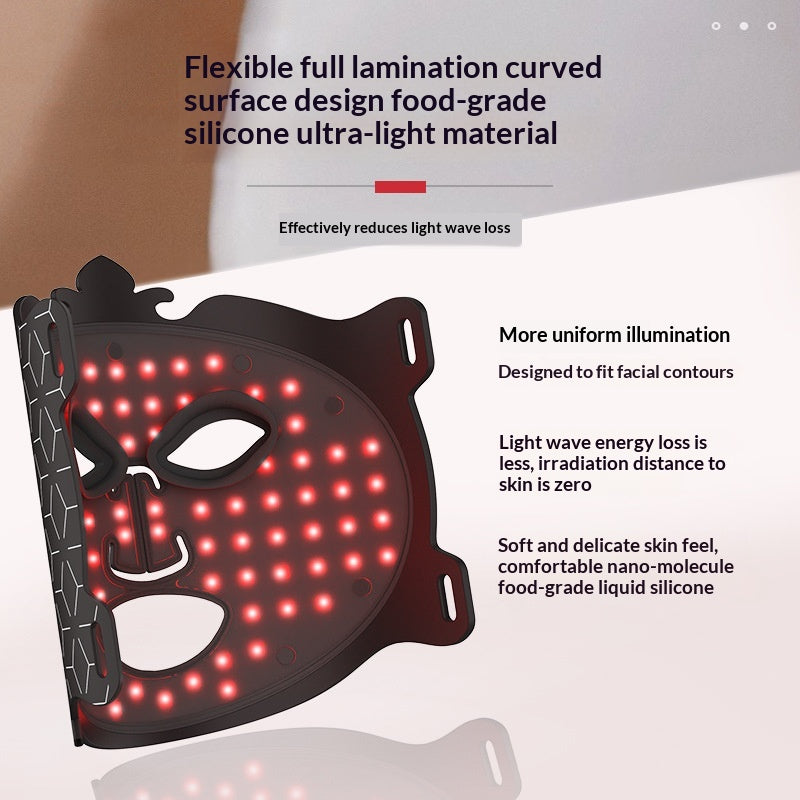 LED Gesichtsmaske für Phototherapie zu Hause