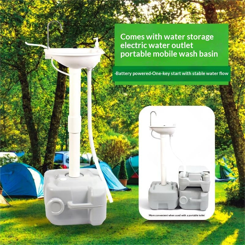 Mobiles 20L Outdoor-Waschbecken mit Wassertank