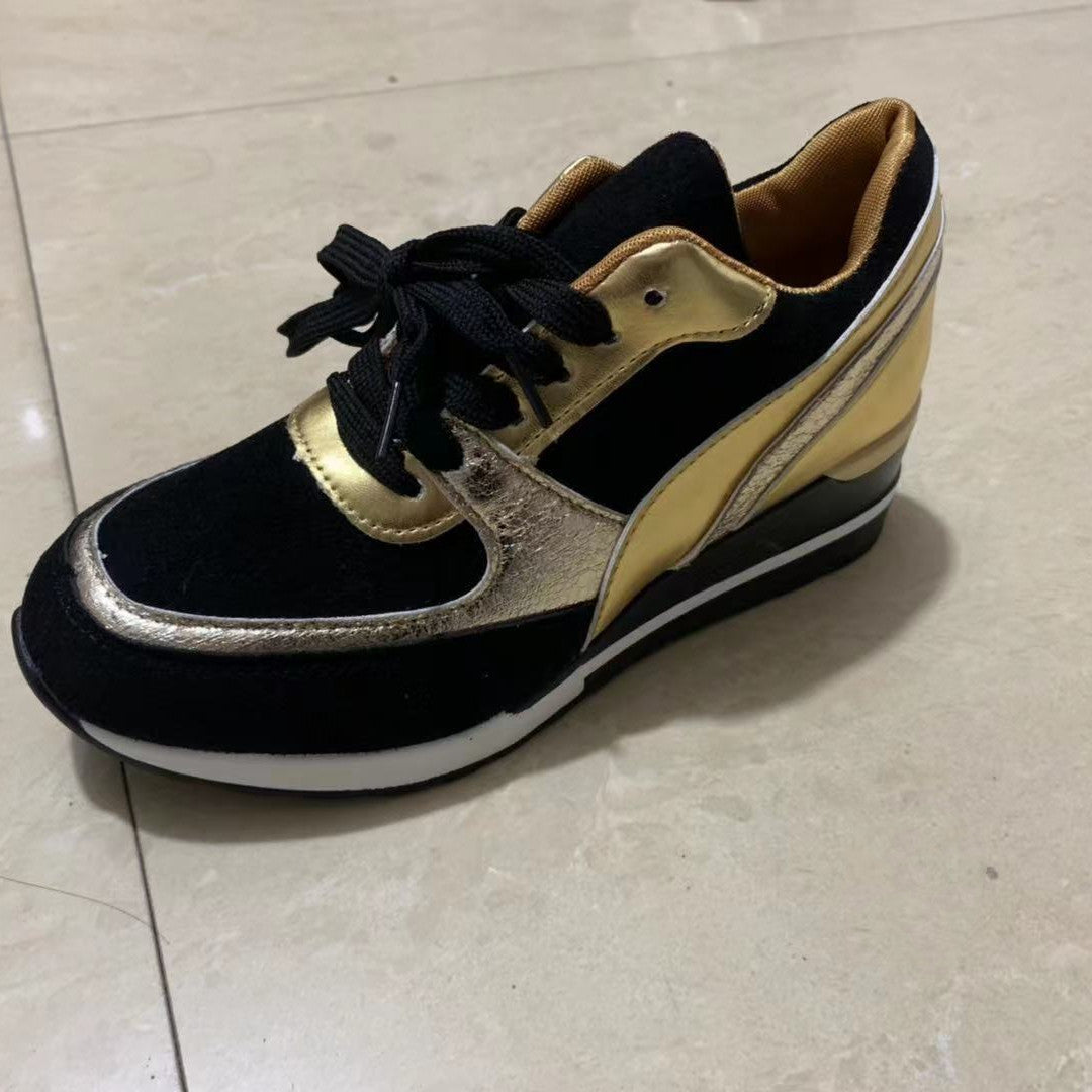 Damen Plateau-Sneakers mit Pailletten
