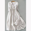 Damenkleid mit Kragen und Knopfleiste – Bild 11 | LuxeStyle