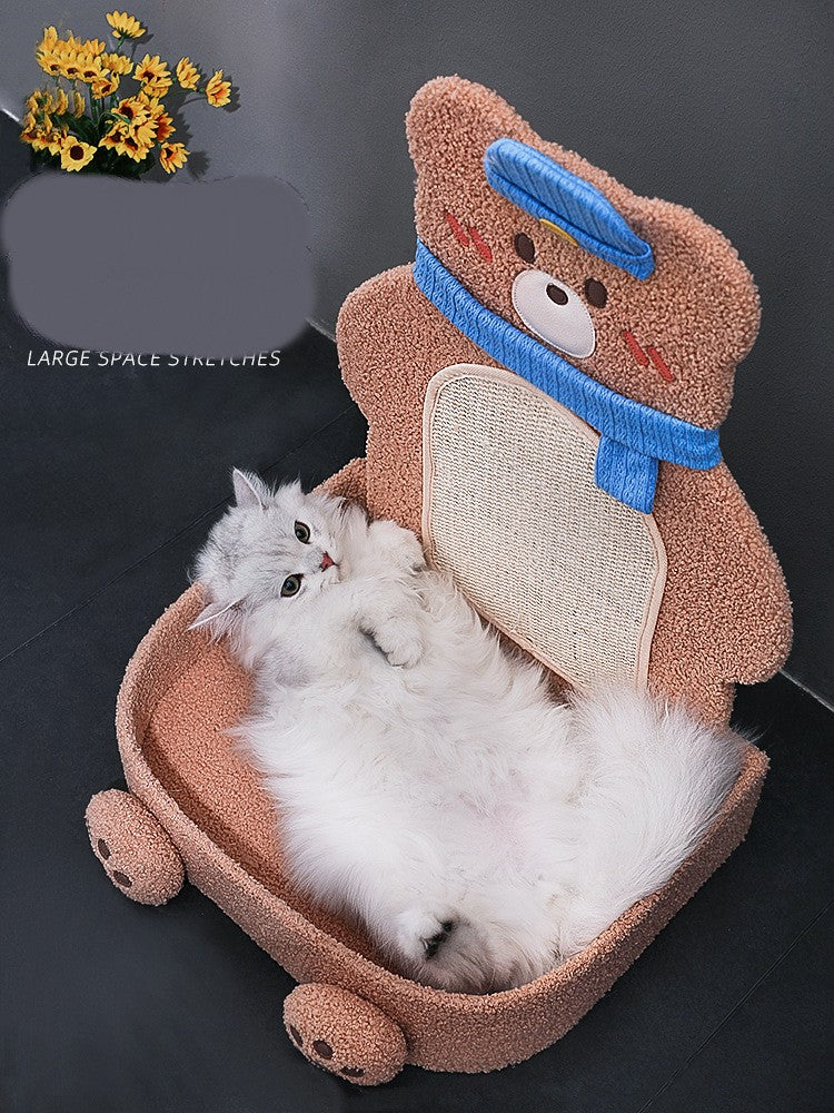 Katzenbaum mit Kratzbrett und Liegefläche