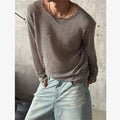 Lockerer Strickpullover mit Rissen – Bild 8 | LuxeStyle