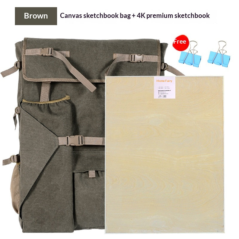 Künstler-Rucksack mit Stauraum