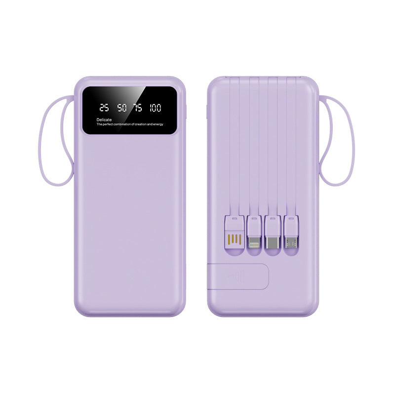 Powerbank mit integrierten Ladekabeln