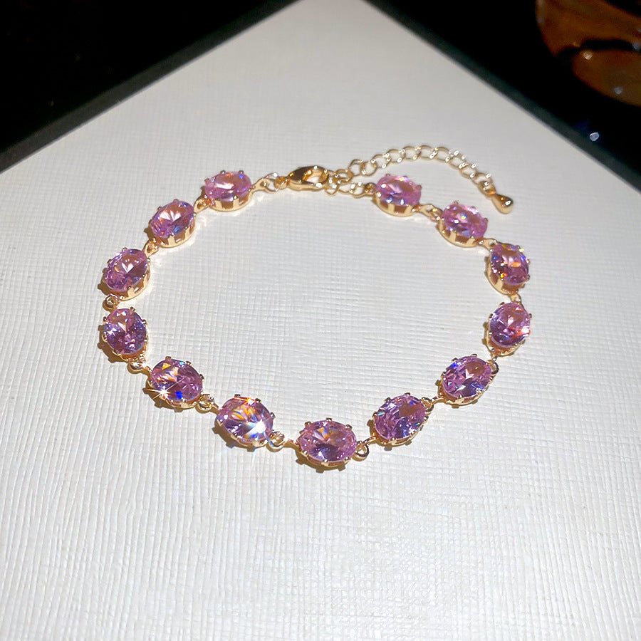 Geometrisches Zirkonia Armband