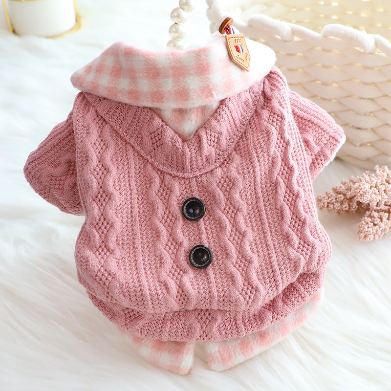 Hunde Pullover Zweiteiler Baumwolle Fleece – Bild 7 | LuxeStyle