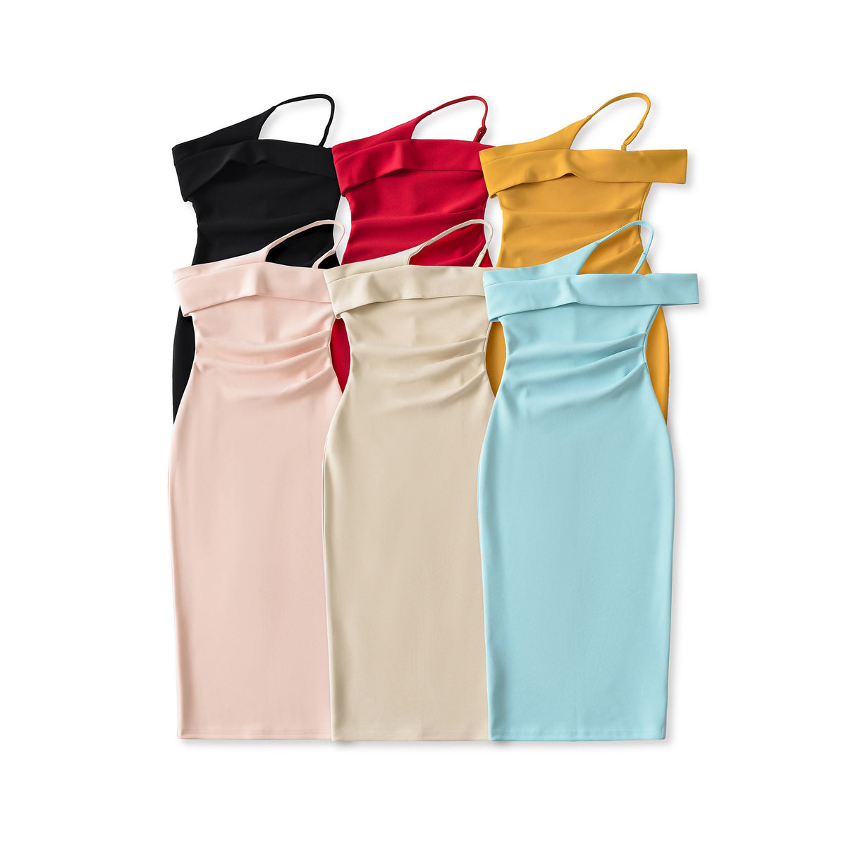 Tailliertes Trägerkleid – Bild 7 | LuxeStyle
