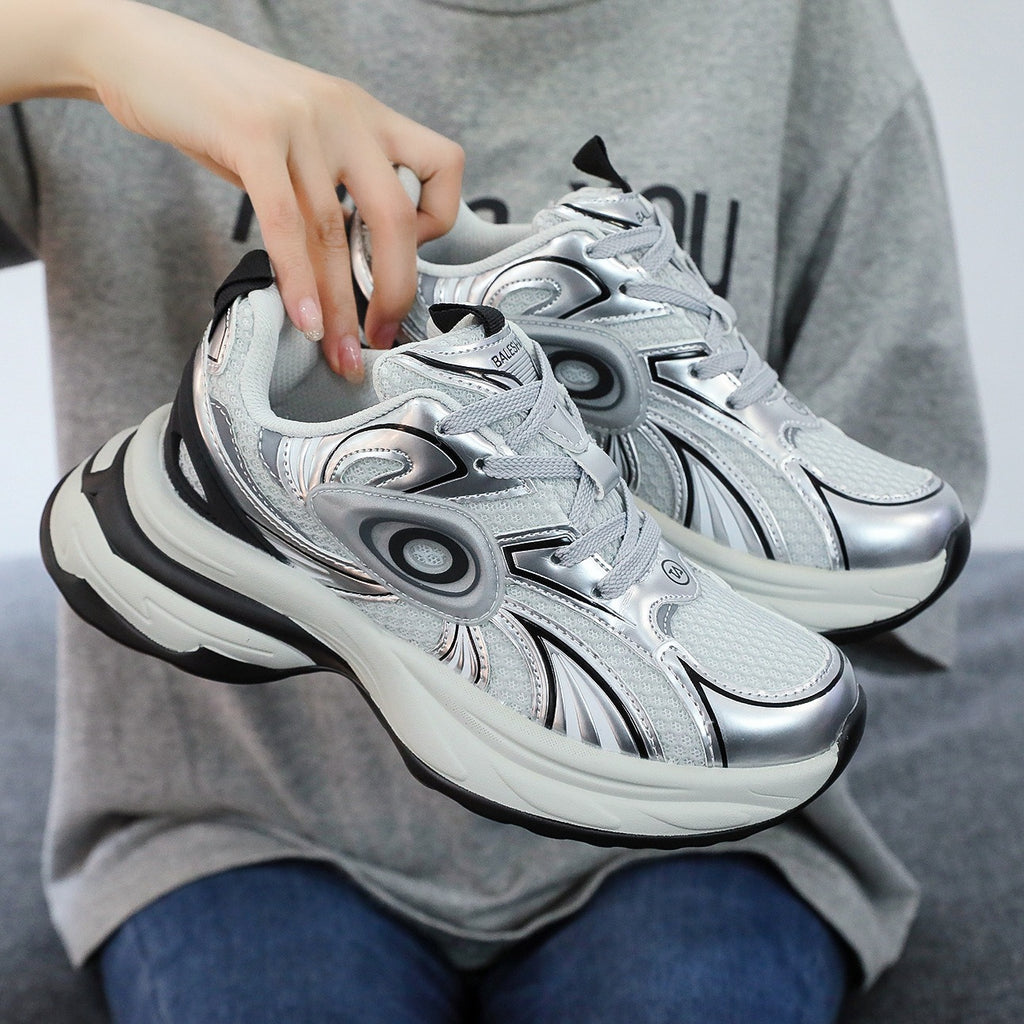 Chunky Dad Sneaker mit Farbblock-Design