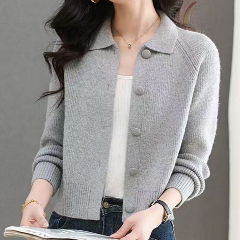 Jugendlicher Strick-Cardigan im Designer-Stil