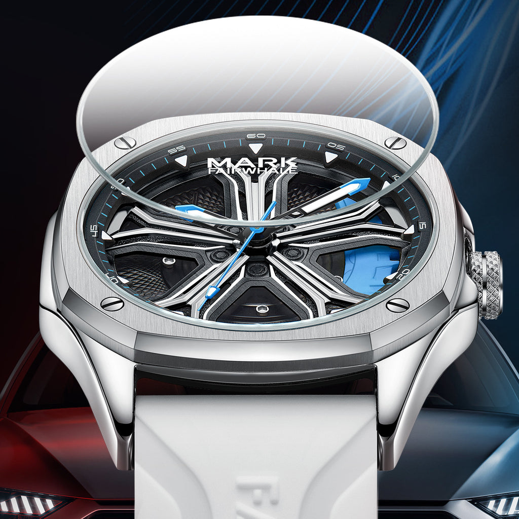 Quarzuhr mit Zifferblatt und Silikonarmband | LuxeStyle