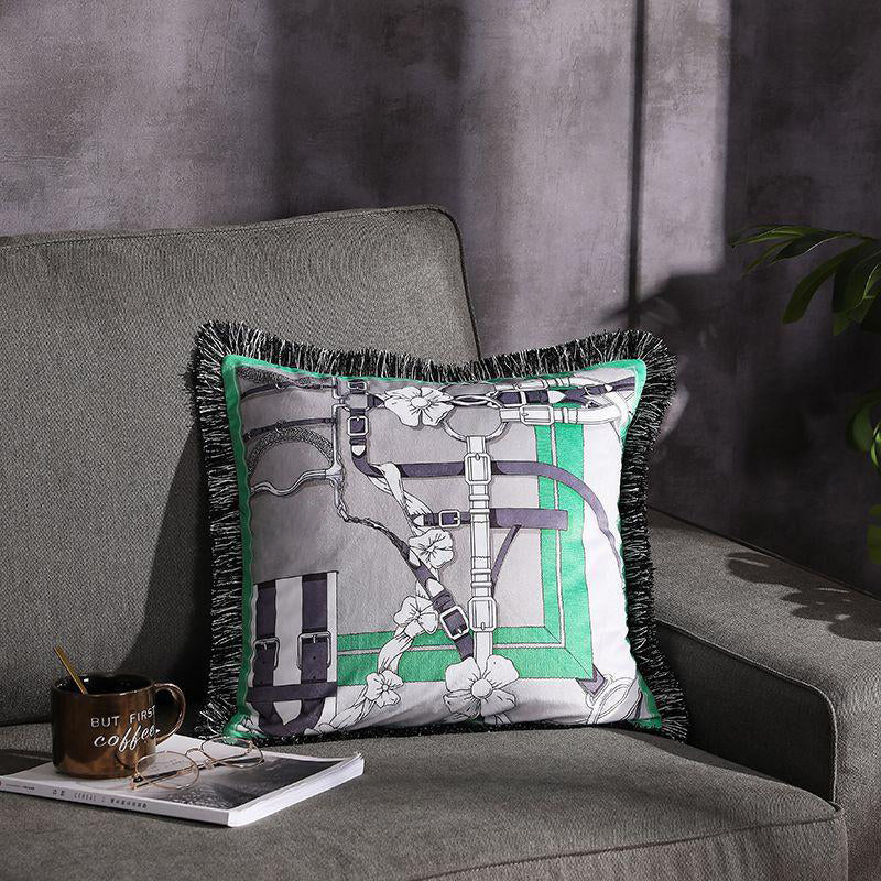 Fransen-Kissen mit doppelseitigem Print – Bild 16 | LuxeStyle