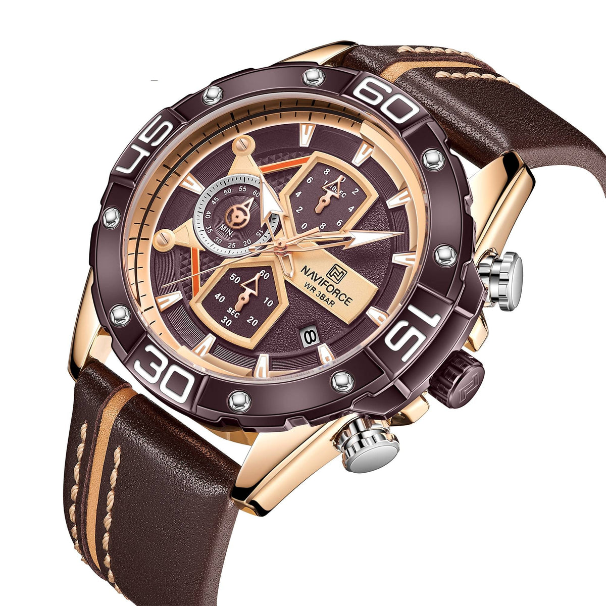 Fashion Skeleton Drei-Augen Wasserdichte Herrenuhr – Bild 4 | LuxeStyle