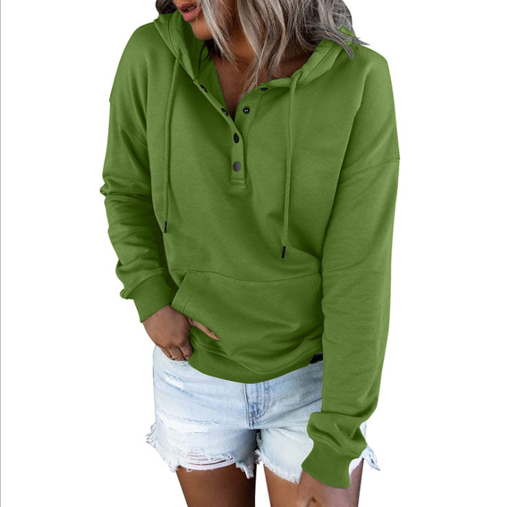 Lässiger Hoodie mit Kordelzug und Taschen