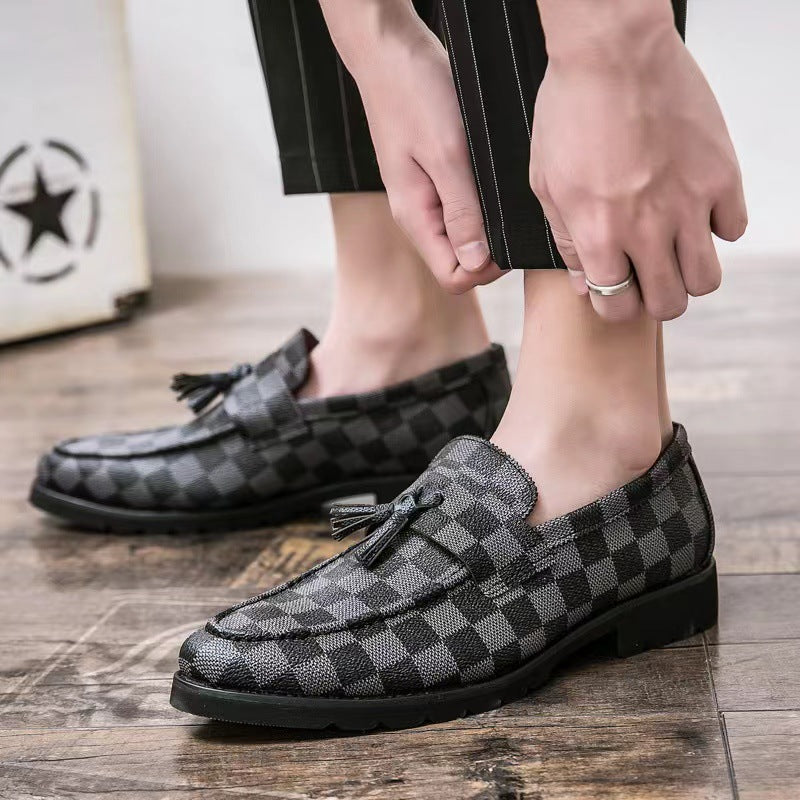 Karierte Leder-Business-Schuhe für Herren – Bild 2 | LuxeStyle