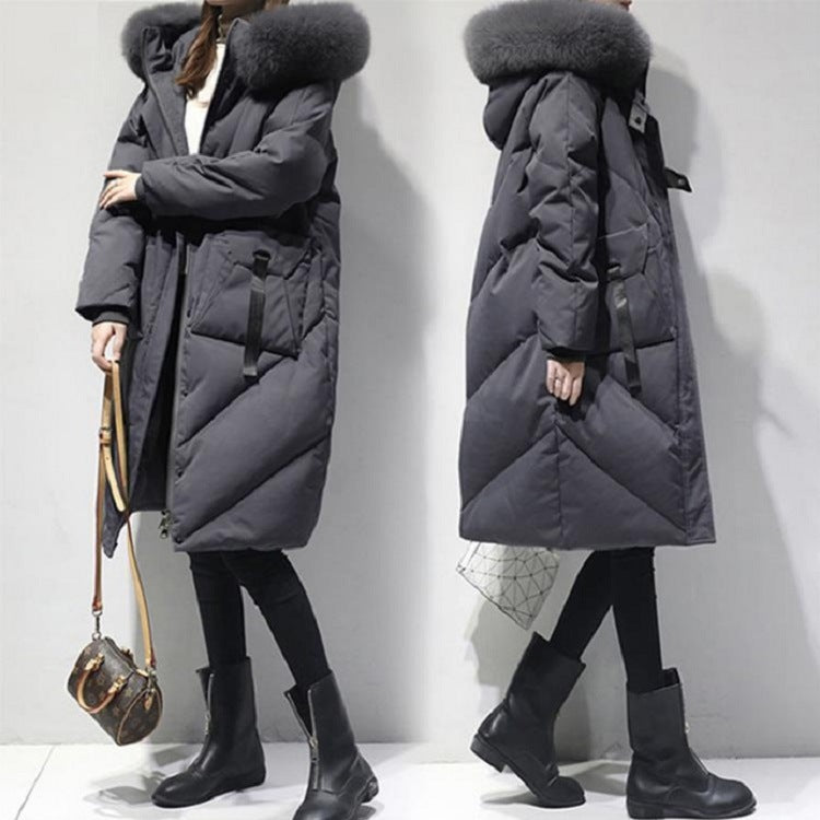 Gefütterter Wintermantel mit Fellkragen – Bild 6 | LuxeStyle