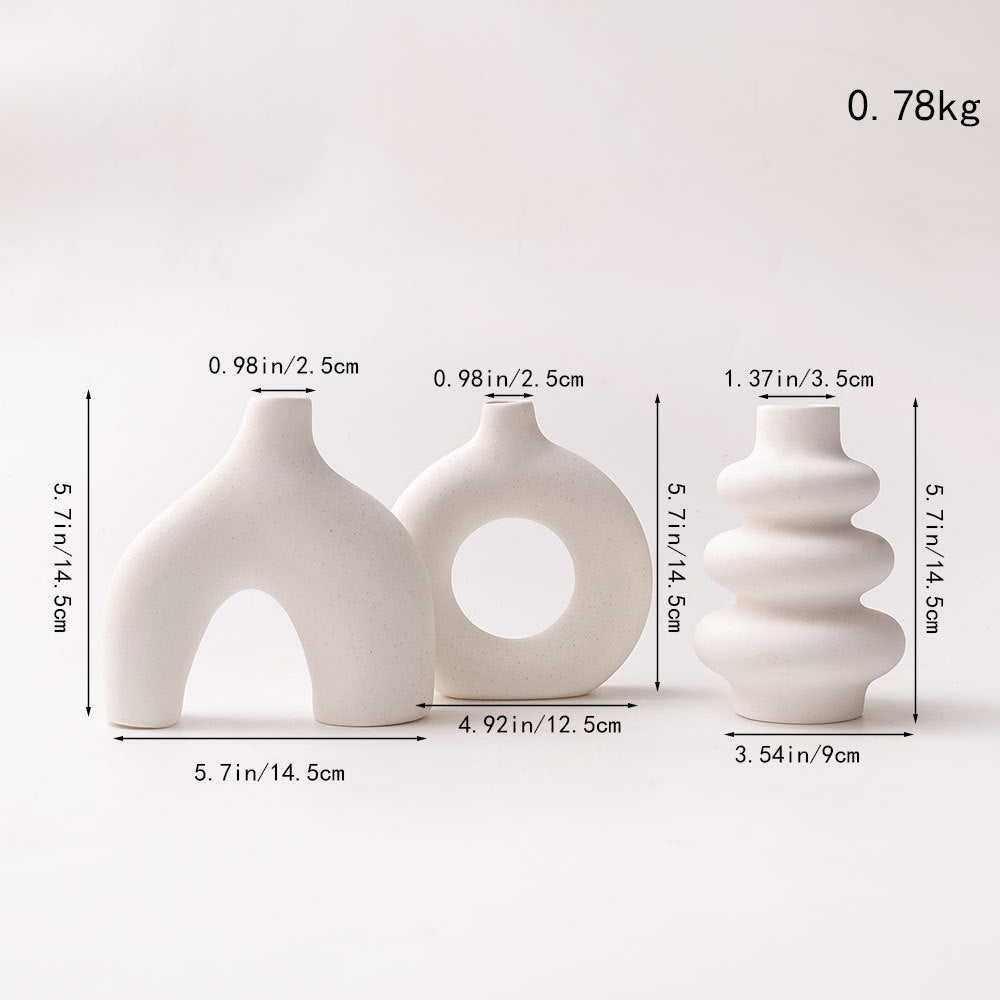 Keramik-Vase im Origami-Stil