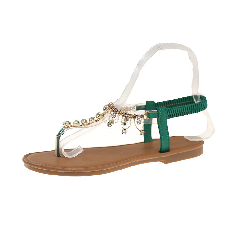 Sandalen mit grossen Strasssteinen – Bild 5 | LuxeStyle