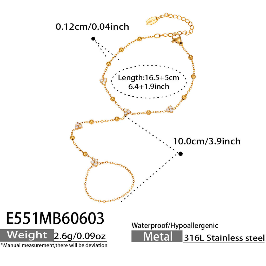 Modisch Stilvoll Edelstahl Armband