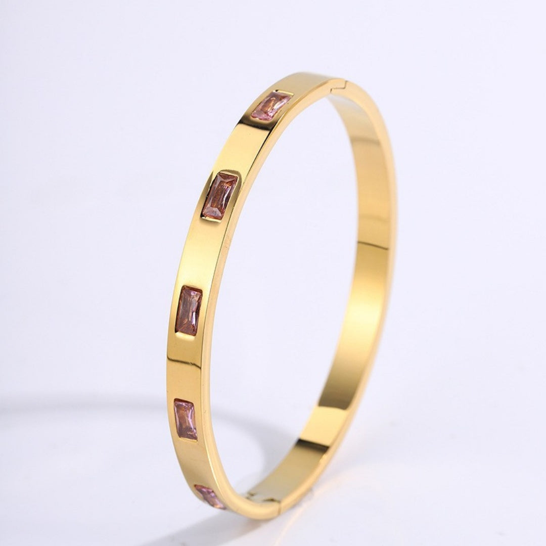Titanstahl-Armreif mit Sternen und Mond – Bild 2 | LuxeStyle