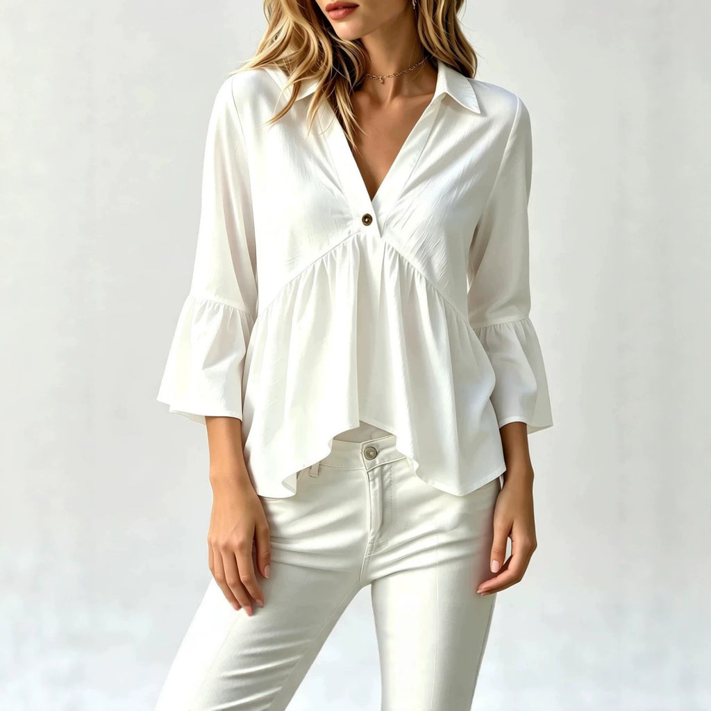 Bluse mit Ruffles