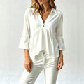 Bluse mit Ruffles