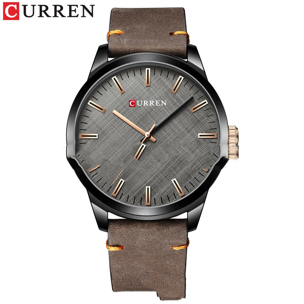 Wasserdichte Herrenuhr mit Lederarmband – Bild 3 | LuxeStyle