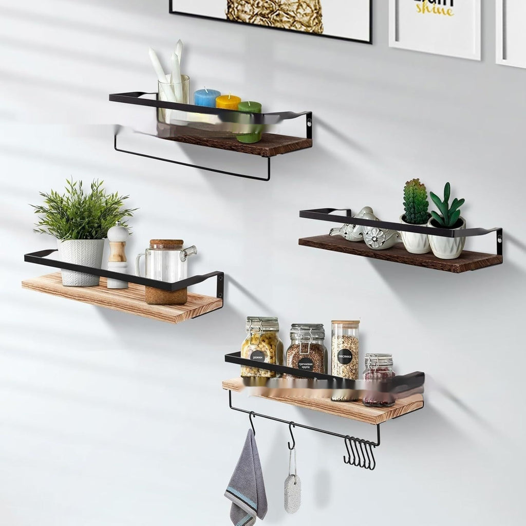 Wandregal Holz & Eisen – Bild 4 | LuxeStyle