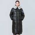 Schwarzer Wollgefütterter Parka mit goldener Krempe – Bild 7 | LuxeStyle