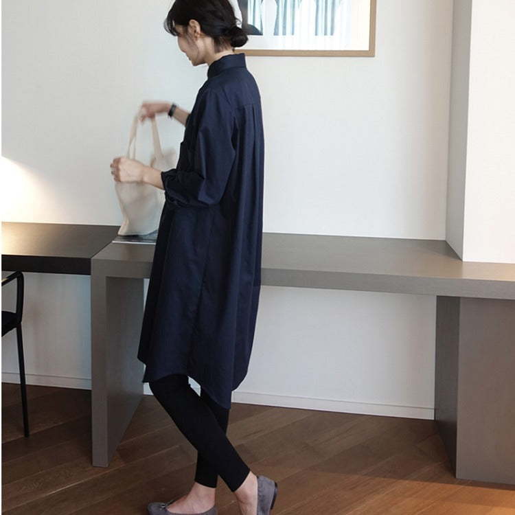 Figurbetontes Einreihiges Langarmkleid