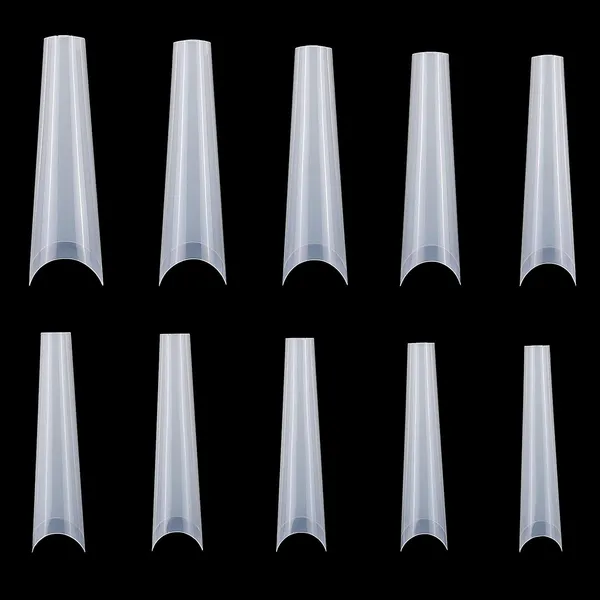Französische Nagel-Tips, extra lang, C-Curve
