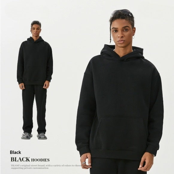 Gefütterter Hoodie und Trainerhosen Set im American Style – Bild 1 | LuxeStyle