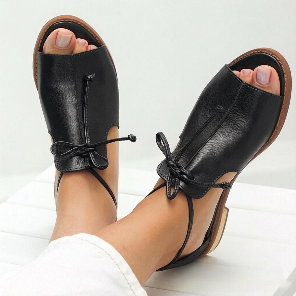 Sommerliche Sandalen mit Leopardenmuster – Bild 1 | LuxeStyle