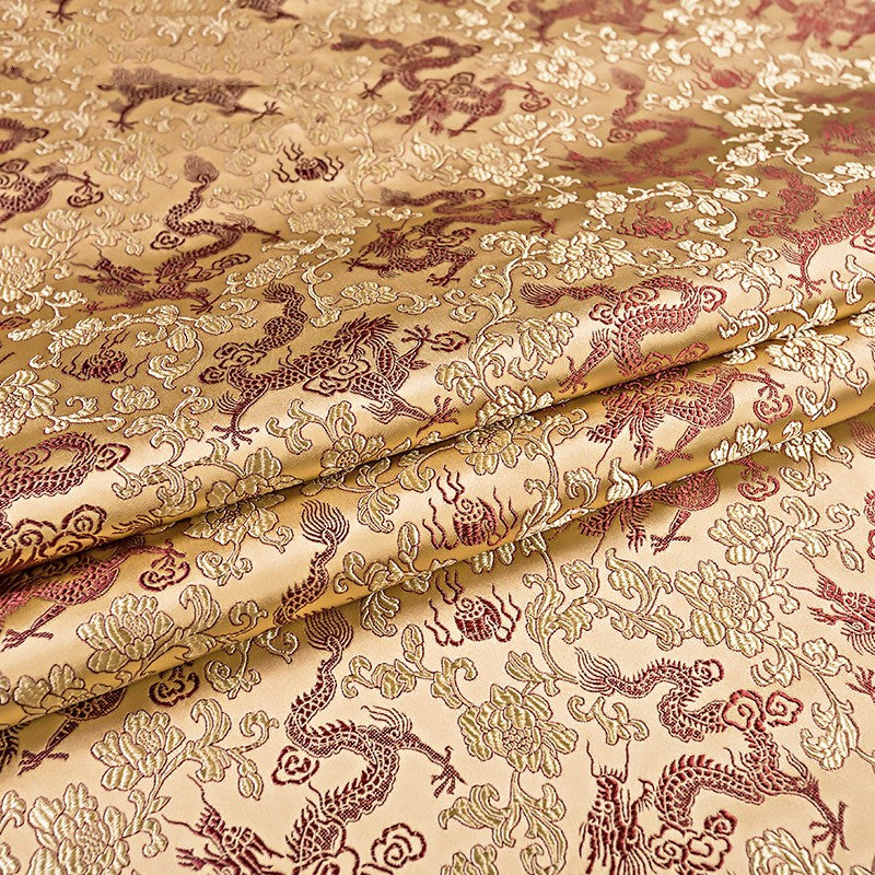 Brokatstoff Seide Antiker Tang-Anzug Cheongsam – Bild 6 | LuxeStyle