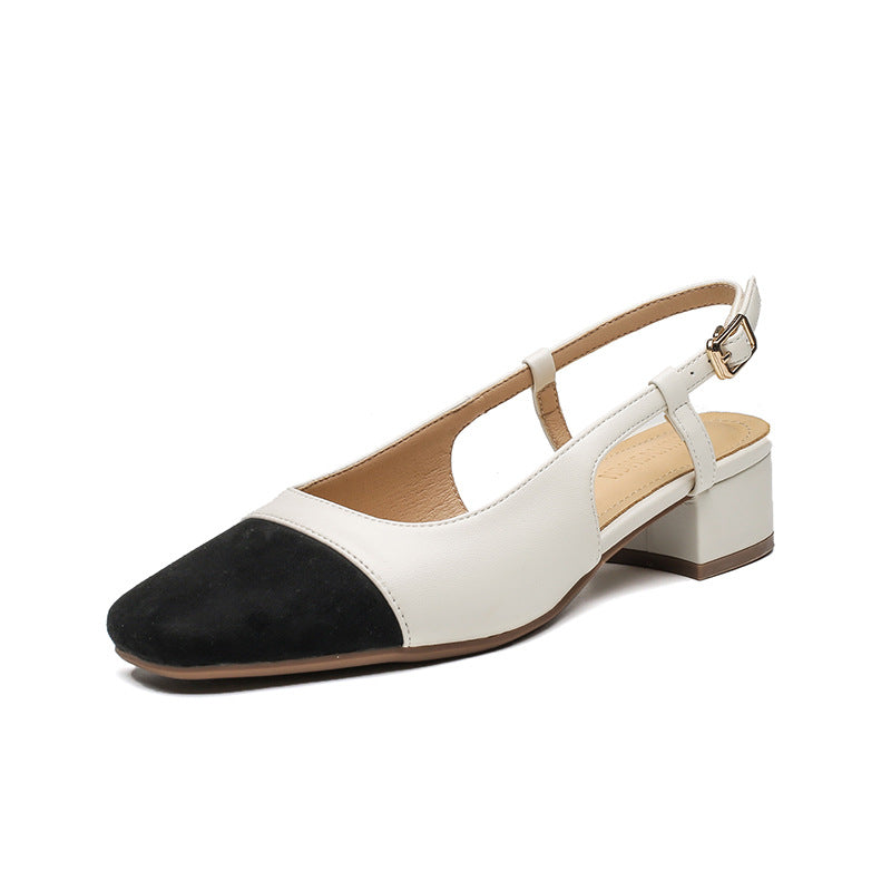 Chunky Heel French Style Damenschuhe | LuxeStyle