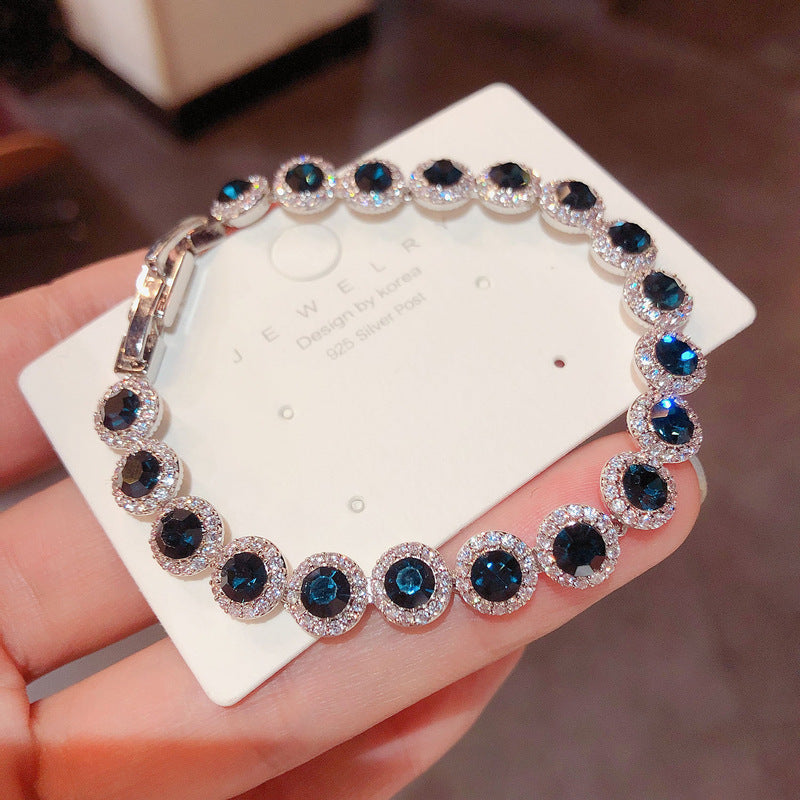 Glacier Blue Zirkonia Armreif – Ansicht 3