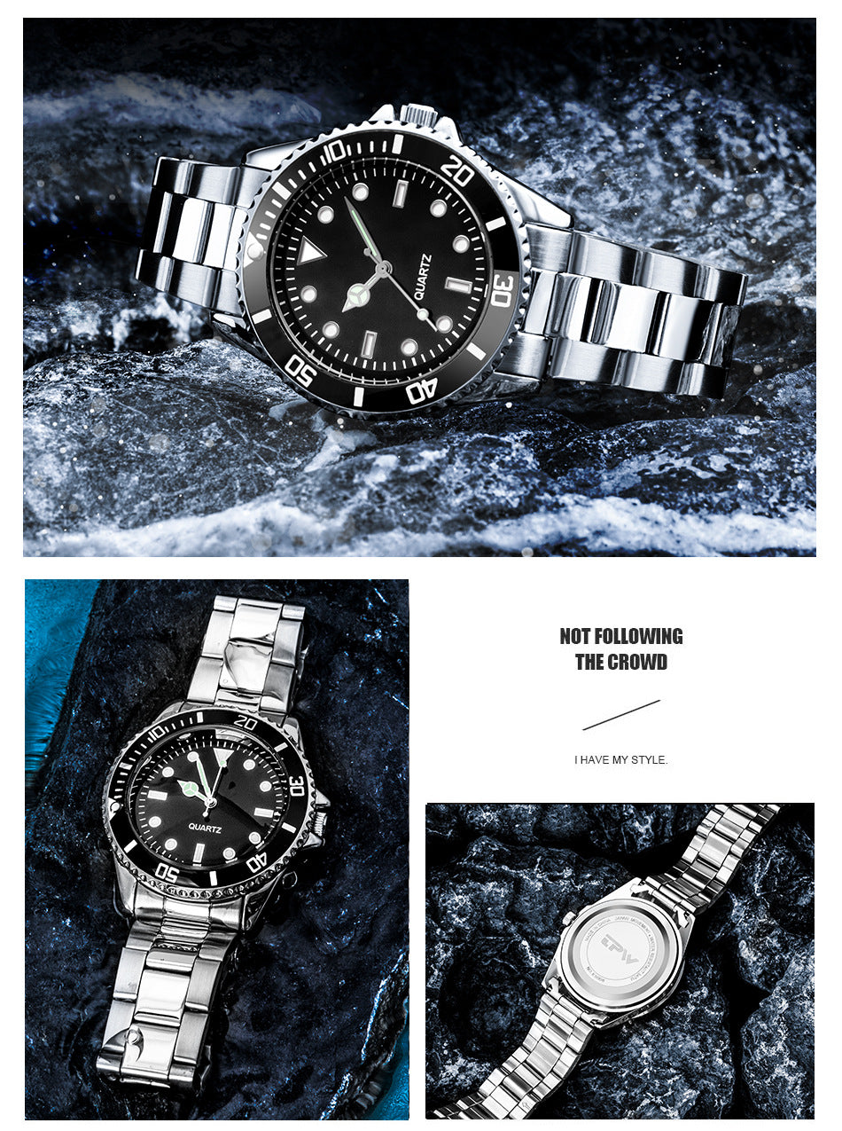 Wasserdichte Quarzuhr mit Edelstahlarmband – Bild 12 | LuxeStyle