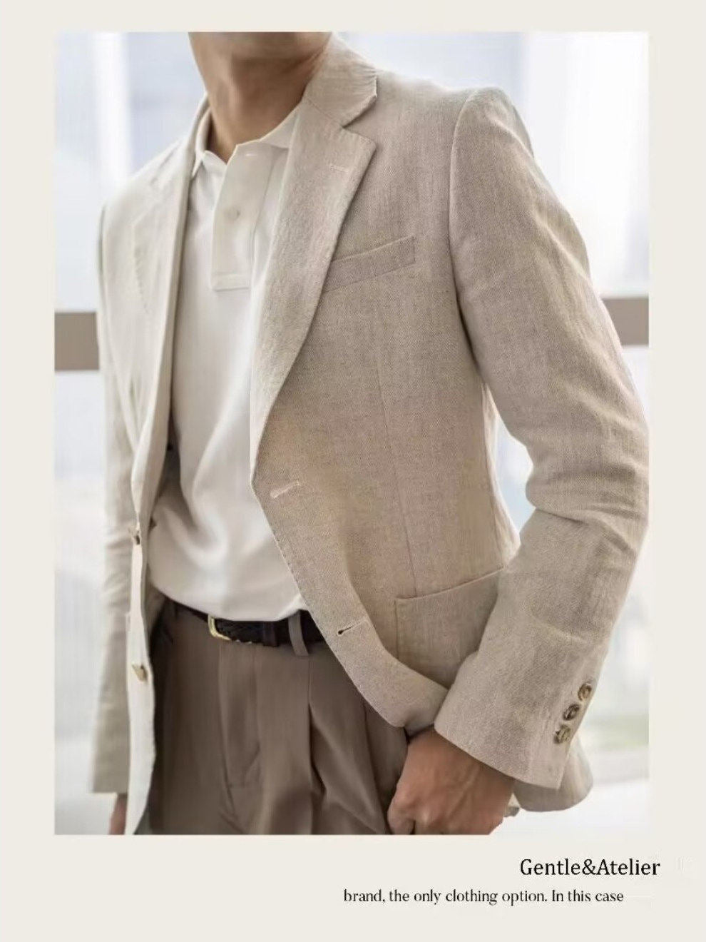 Leichter Linen-Blazer für Herren