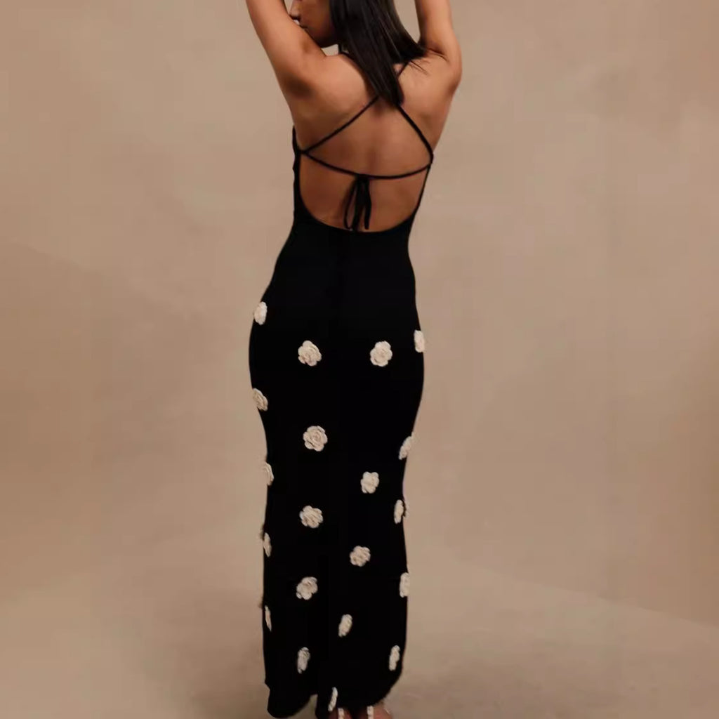 Sexy Trägerkleid mit hohem Bund