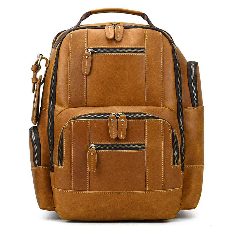 Lederrucksack Retro – Grosses Fassungsvermögen
