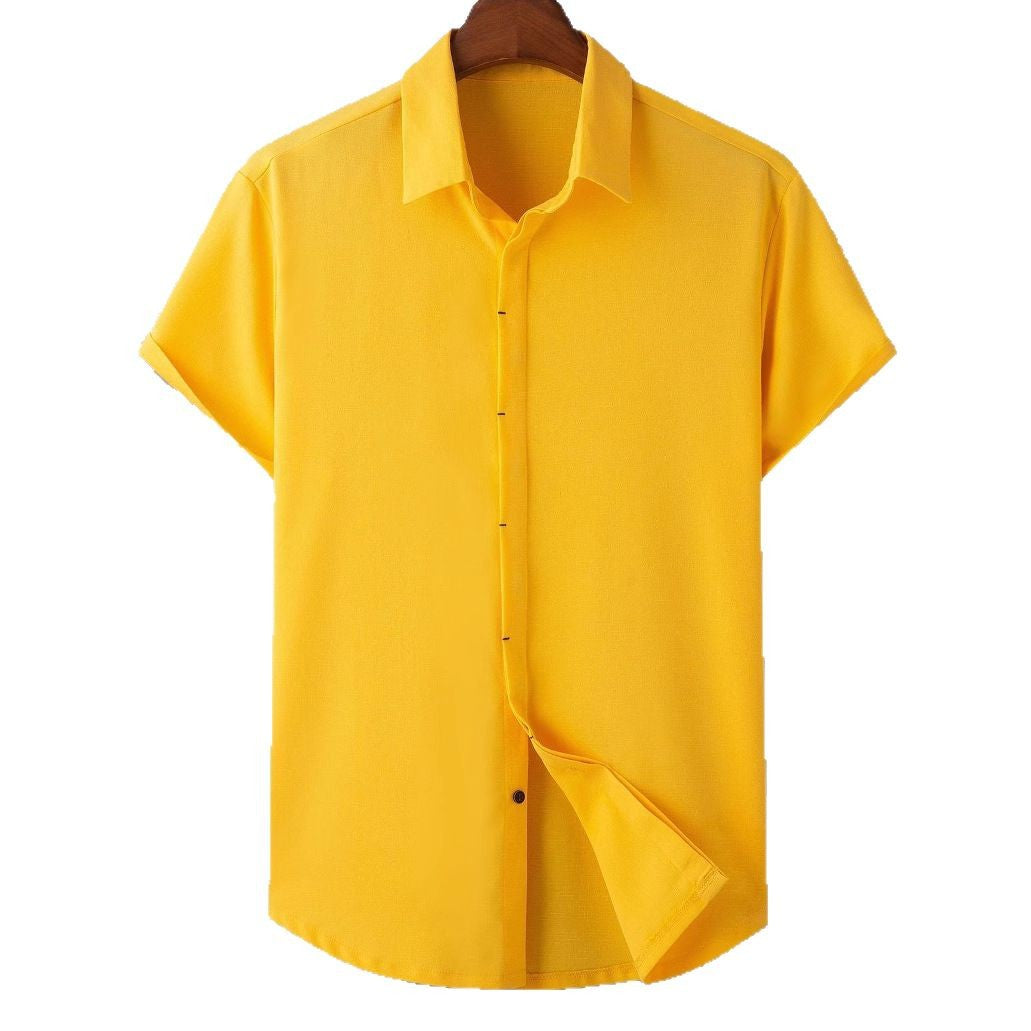 Kurzarm-Shirt für Herren – locker, einfarbig – Bild 10 | LuxeStyle
