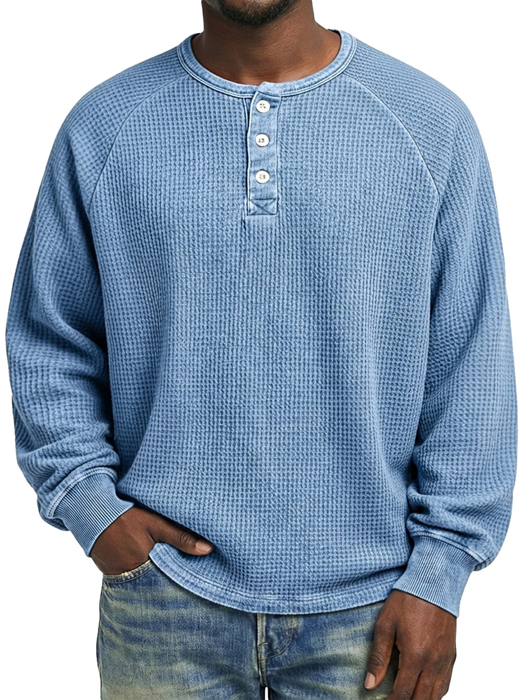 Langärmliges Herren-T-Shirt mit Print | LuxeStyle